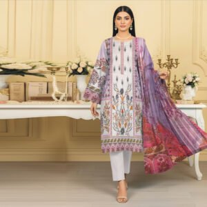 3 Piece Lawn Suit- Embroidered (Unstitched)