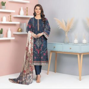 3 Piece Lawn Suit- Embroidered (Unstitched)