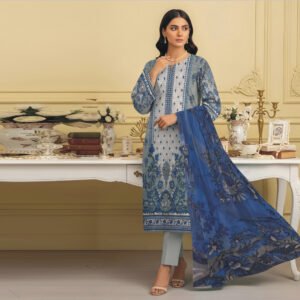 3 Piece Lawn Suit- Embroidered (Unstitched)