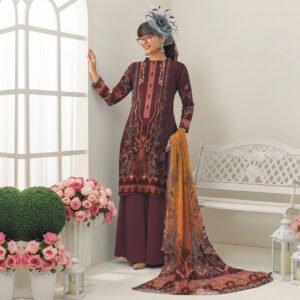 3 Piece Lawn Suit- Embroidered (Unstitched)