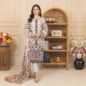 3 Piece Lawn Suit- Embroidered (Unstitched)