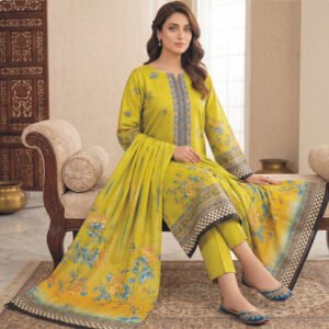 3 Piece Lawn Suit- Embroidered (Unstitched)