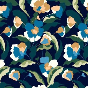 Midnight Bloom 2 Piece Lawn Suit