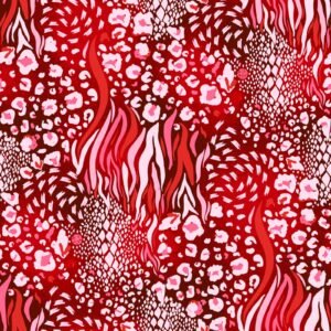 Red Mirage 2 Piece Lawn Suit