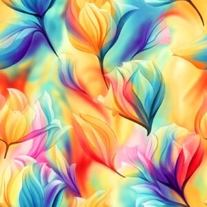 Rainbow Bloom 2 Piece Printed Lawn Suit
