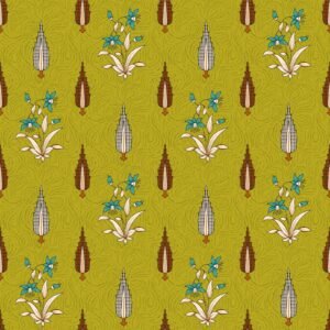 Mustard Bloom 2 Piece Printed Lawn Suit