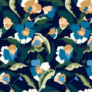 Indigo Petals 2 Piece Printed Lawn Suit