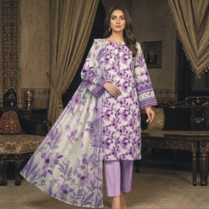 3 Piece Lawn Suit- Embroidered (Unstitched)