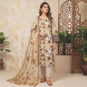 3 Piece Lawn Suit- Embroidered (Unstitched)