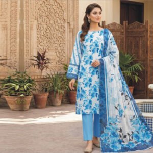 3 Piece Lawn Suit- Embroidered (Unstitched)
