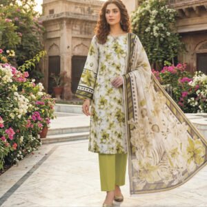 3 Piece Lawn Suit- Embroidered (Unstitched)