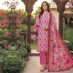 3 Piece Lawn Suit- Embroidered (Unstitched)