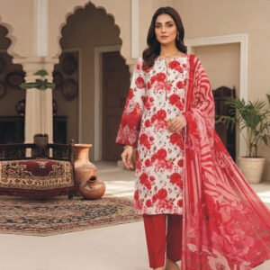 3 Piece Lawn Suit- Embroidered (Unstitched)
